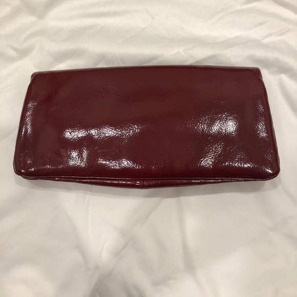 Daisy Fuentes Dark Red Flip-Over Clutch - Picture 2 of 6